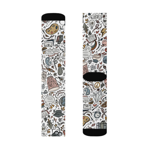 Brain Candy Pattern Crew socks - Image 2